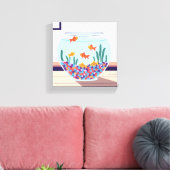 Fish Bowl Canvas Afdruk (Insitu (Woonkamer))