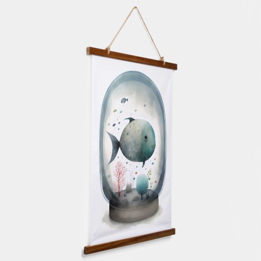 Fish Bowl Hangend Wandkleed (Gebogen)
