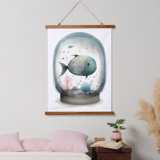 Fish Bowl Hangend Wandkleed (Slaapkamer)