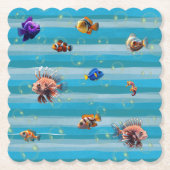Fish Bowl Papier Onderzetters (Voorkant)
