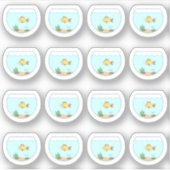 Fish Bowl Tank Aquarium Chores Pet Bujo Planner Sticker (Voorkant)