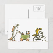 Fish Buggy en Bike Briefkaart (Voorkant / Achterkant)