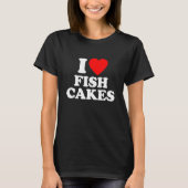 Fish Cakes Love Heart T-shirt (Voorkant)