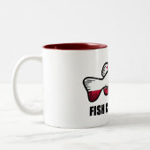 Fish California Bass Tweekleurige Koffiemok (Links)