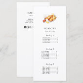 Fish & Chips restaurant prijslijst/ Menu Kaart Wit (Voorkant / Achterkant)