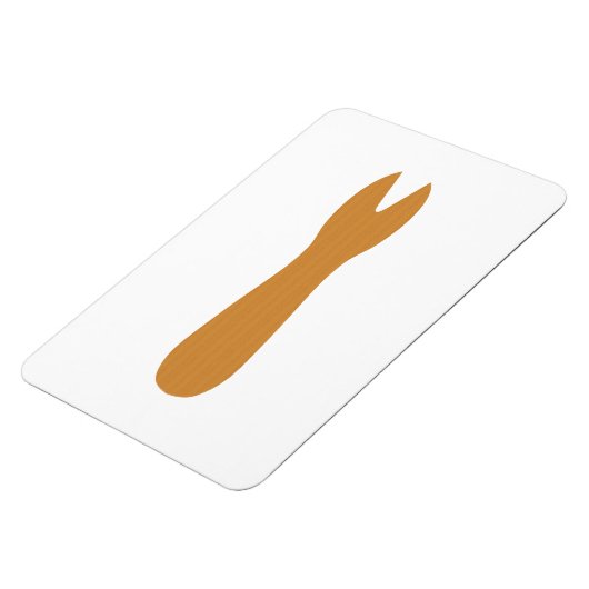 Fish & Chips Shop Houten Vork Magneet (Linkerzijde)