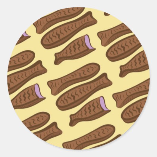 Fish Chocolate Sticker (Voorkant)
