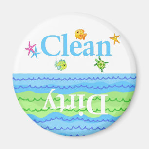 Fish Clean Dirty Dishwasmachine Magnet