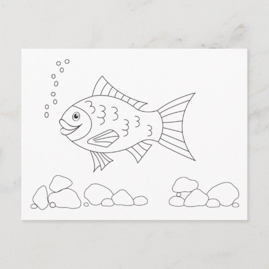 Fish Color me briefkaart (Voorkant)