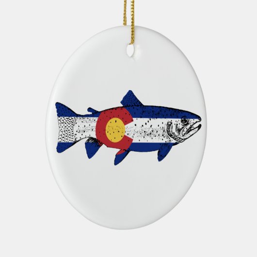 Fish Colorado Keramisch Ornament (Rechts)