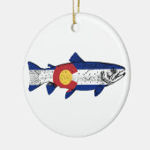 Fish Colorado Keramisch Ornament (Links)