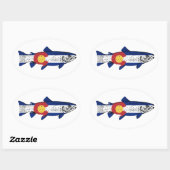 Fish Colorado Ovale Sticker (Vel)