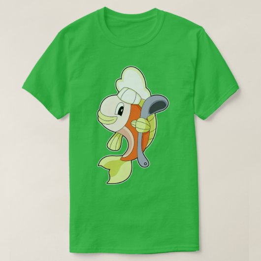 Fish Cook-kooklepel T-shirt (Design voorkant)