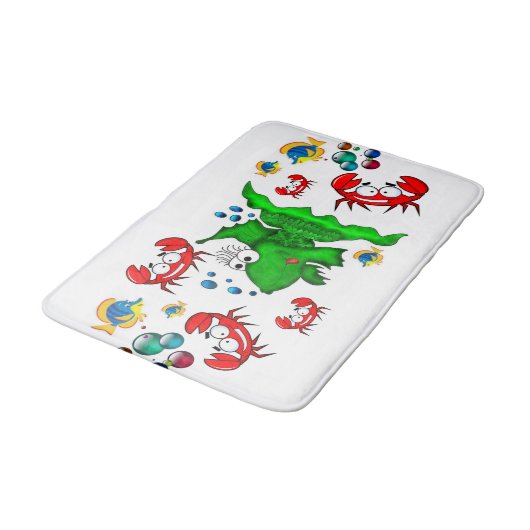 Fish Crab Beach House Badkamer Badmat (Gekanteld)