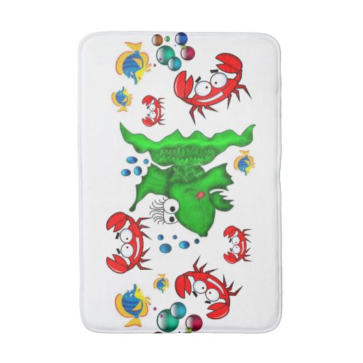 Fish Crab Beach House Badkamer Badmat (Voorkant Verticaal)
