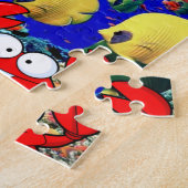 Fish Crab Jigzaag Puzzle Legpuzzel (Zijkant)