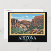 Fish Creek Canyon, Vintage van Arizona Briefkaart (Voorkant / Achterkant)