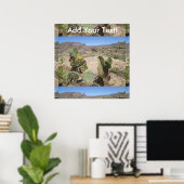 Fish Creek Hill Vista Prickly Cactus Poster (Thuiskantoor)