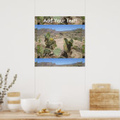 Fish Creek Hill Vista Prickly Cactus Poster (Keuken)