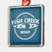 Fish Creek Oregon Kayak Metalen Ornament (Links)