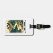 Fish Creek Oregon Kleuren Bagagelabel (Voorkant horizontaal)