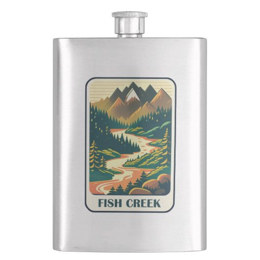 Fish Creek Oregon Kleuren Flacon (Voorkant)