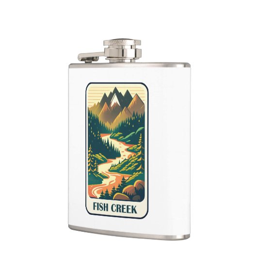 Fish Creek Oregon Kleuren Heupfles (Links)