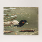 Fish Creek Red Wing Blackbird Jigaw Puzzle Legpuzzel (Horizontaal)