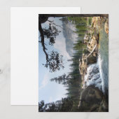 Fish Creek Waterfall - Sierra Feestdagenkaart (Voorkant / Achterkant)