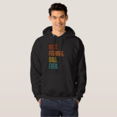 Fish Dad Fisher Funny Gevist Vaderdag Hoodie (Voorkant volledig)
