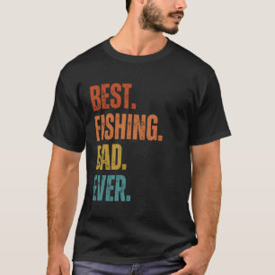 Fish Dad Fisher Funny Gevist Vaderdag T-shirt