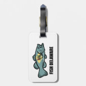 Fish Delaware Bagagelabel (Achterkant verticaal)