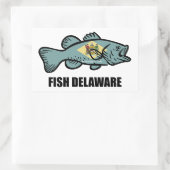 Fish Delaware Rechthoekige Sticker (Tas)