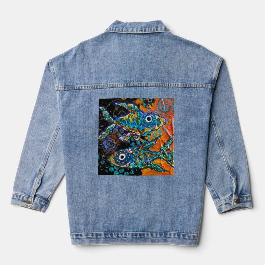 Fish Denim Jeans Jas Denim Jacket (Achterkant)