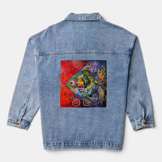Fish Denim Jeans Jas Denim Jacket (Achterkant)