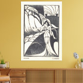 Fish Design for a Ceramic Plate  Canvas Afdruk (Insitu (Woonkamer))