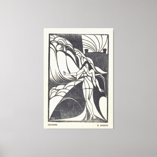 Fish Design for a Ceramic Plate  Canvas Afdruk (Voorkant)