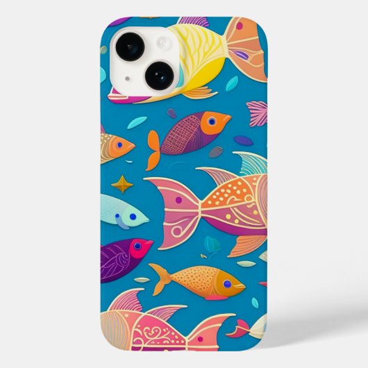 Fish Design iPhone Case (Achterkant)