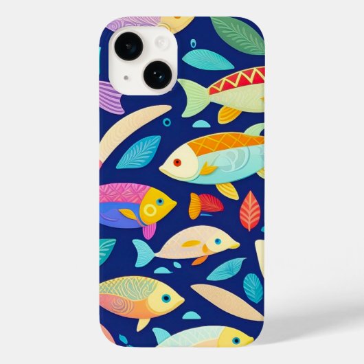 Fish Design iPhone Case (Achterkant)