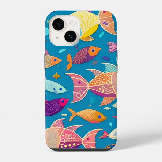 Fish Design iPhone Case Hoesje (Achterkant)