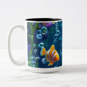 Fish Design MYG Tweekleurige Koffiemok