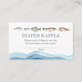 FIsh Diaper baby shower invoegen Informatiekaartje
