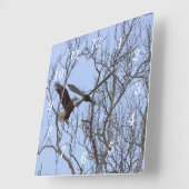 Fish Dinner Levering Painterly Wandklok (Hoek)