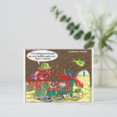 Fish Divorce Funny Cartoon Gifts T - shirts Collec Briefkaart (Staand voorkant)