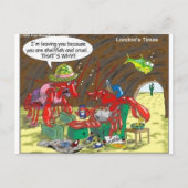 Fish Divorce Funny Cartoon Gifts T - shirts Collec Briefkaart (Voorkant)