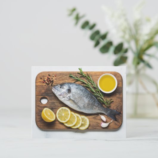 Fish Dorado Briefkaart (Staand voorkant)