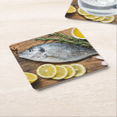Fish Dorado Kartonnen Onderzetters (Schuin)