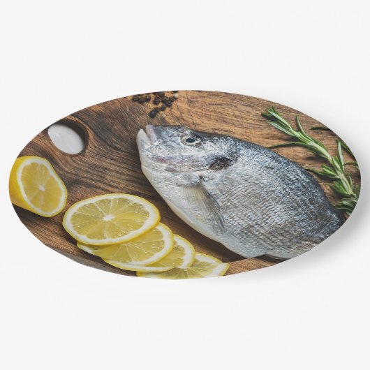 Fish Dorado Papieren Bordje (Gekanteld)