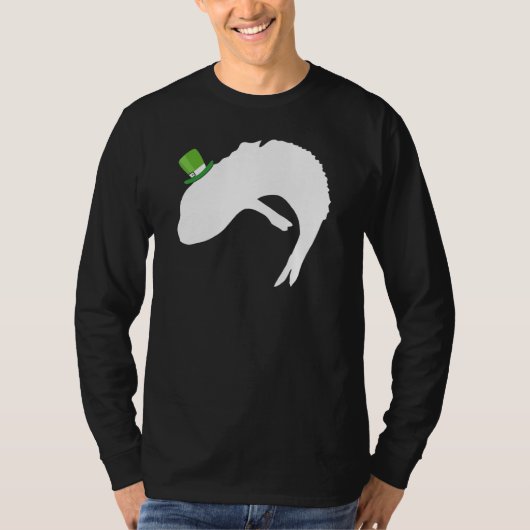 Fish Dragon Leprechaun Irish St Patrick Day T-shirt (Voorkant)