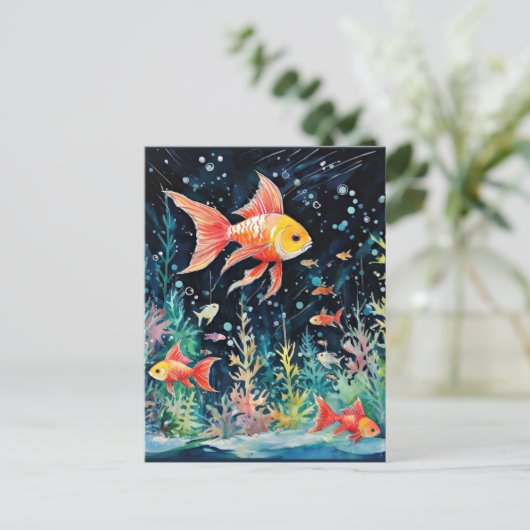 Fish Dreamland, aquariumperfectie, Briefkaart (Staand voorkant)